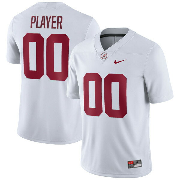 楽天astyナイキ メンズ ユニフォーム トップス Alabama Crimson Tide Nike PickAPlayer NIL Replica Football Jersey White