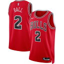 ナイキ メンズ ユニフォーム トップス Lonzo Ball Chicago Bulls Nike Unisex Swingman Jersey Icon Edition Red