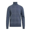 【送料無料】 マロ メンズ ニット&セーター アウター Turtlenecks Blue