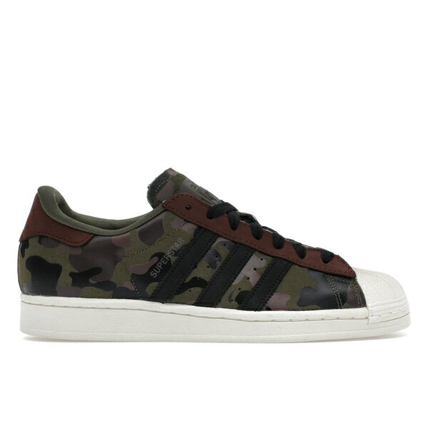 adidas アディダス メンズ スニーカー 【adidas Superstar Camo Olive Strata】 サイズ US_8.5(26.5cm) Olive Strata/Mesa/Night Red