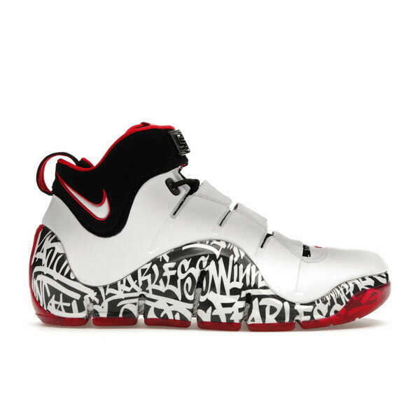Nike ナイキ メンズ スニーカー 【Nike Zoom LeBron 4 Graffiti (2023)】 サイズ US_7(25.0cm) White/White/Black/University Red