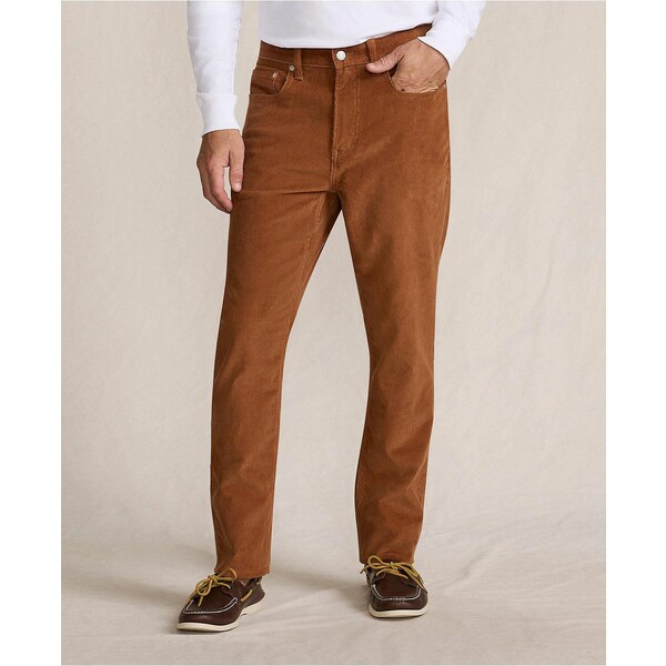 ランズエンド メンズ カジュアルパンツ ボトムス Men's Corduroy Slim Fit 5 Pocket Pant Rich ginger ..