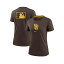 ナイキ レディース カットソー トップス Women's Brown San Diego Padres Authentic Collection Early Work Tri-Blend T-Shirt Brown 17,480円