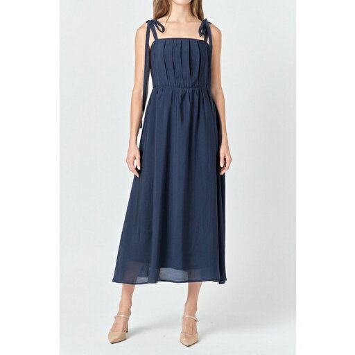 エンドレスローズ レディース ワンピース トップス Women's Pleated Midi Dress Navy エンドレスローズ レディース ワンピース トップス Women's Pleated Midi Dress Navy