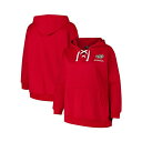 ファナティクス レディース カットソー トップス Women's Red Wisconsin Badgers Plus Size Script Lace-Up ...
