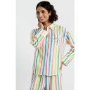 チンティアンドパーカー レディース カットソー トップス Women's Linen Snoopy Stripe Shirt Cream