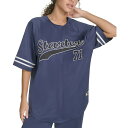 スターター レディース カットソー トップス Women's Logo Raglan-Sleeve Baseball Shirt Peacoat