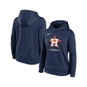 ナイキ レディース カットソー トップス Women's Navy Houston Astros 2024 MLB Postseason Authentic Collection Therma Pullover Hoodie Navy