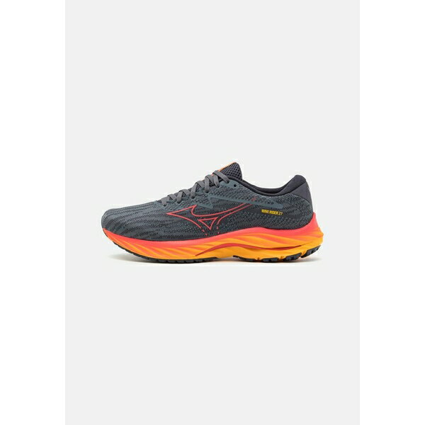 ミズノ メンズ バスケットボール スポーツ WAVE RIDER 27 - Neutral running shoes - turbulence/cayenne/citrus