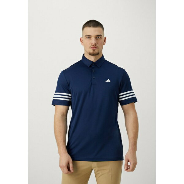 ǥ  T ȥåץ CORE 3 STRIPE - Polo shirt - collegiate navy