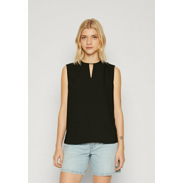 カルバンクライン レディース シャツ トップス SLEEVELESS BLOUSE - Top - black