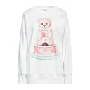 【送料無料】 モスキーノ レディース パーカー・スウェットシャツ アウター Sweatshirts White
