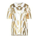 【送料無料】 ヴァレンティノ ガラヴァーニ レディース Tシャツ トップス T-shirts Gold