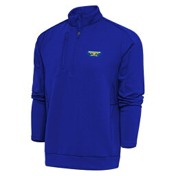 アンティグア メンズ パーカー・スウェットシャツ アウター Morehead State Eagles Antigua Generation Digital Thermal QuarterZip Jacket Blue