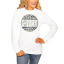 ゲームデイ レディース Tシャツ トップス Georgetown Hoyas Women 039 s Scoop Score Long Sleeve TShirt White