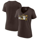 ファナティクス レディース Tシャツ トップス Blake Snell San Diego Padres Fanatics Branded Women 039 s 2023 NL Cy Young Award Winner VNeck TShirt Brown