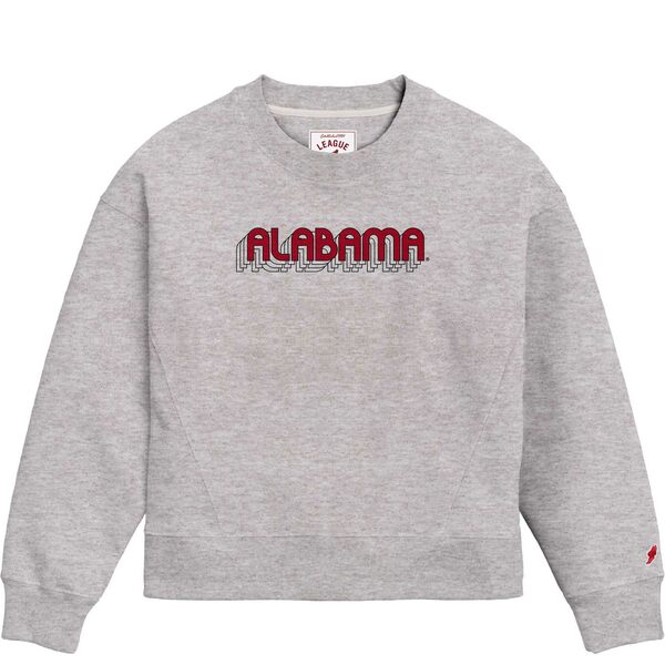 リーグカレッジエイトウェア レディース パーカー・スウェットシャツ アウター Alabama Crimson Tide League Collegiate Wear Women's Boxy Pullover Sweatshirt Ash