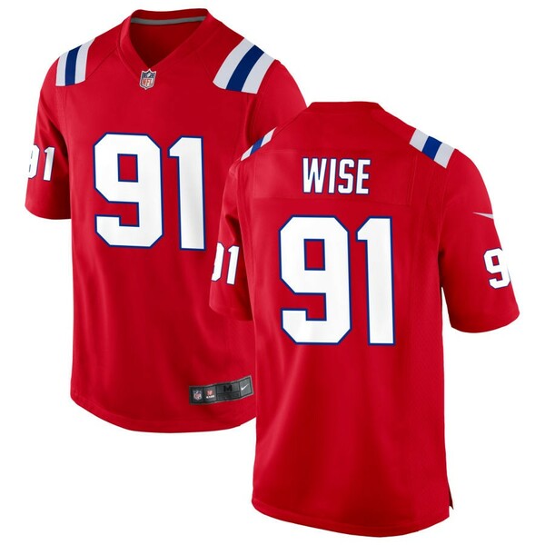 ナイキ メンズ ユニフォーム トップス New England Patriots Nike Alternate Custom Jersey Red