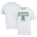 チャンピオン メンズ Tシャツ トップス Michigan State Spartans Champion Spartan Stadium 100th Anniversary TShirt White