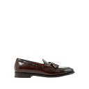 【送料無料】 サントーニ メンズ スリッポン・ローファー シューズ Loafers Dark brown