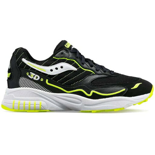Saucony サッカニー メンズ スニーカー 【Saucony 3D Grid Hurricane Black Acid Yellow】 サイズ US_10.5(28.5cm) Black/White/Acid Yellow Saucony サッカニー メンズ スニーカー 【Saucony 3D Grid Hurricane Black Acid Yellow】 サイズ US_10.5(28.5cm) Black/White/Acid Yellow
