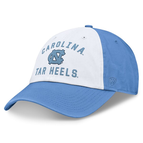 トップ・オブ・ザ・ワールド メンズ 帽子 アクセサリー North Carolina Tar Heels Top of the World Heritage Weston Adjustable Hat White/Carolina Blue