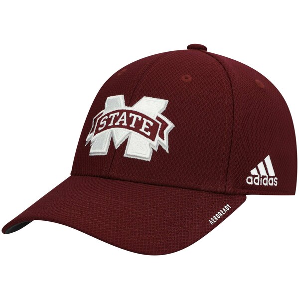 アディダス メンズ 帽子 アクセサリー Mississippi State Bulldogs adidas 2021 Sideline Coaches AEROREADY Flex Hat Maroon