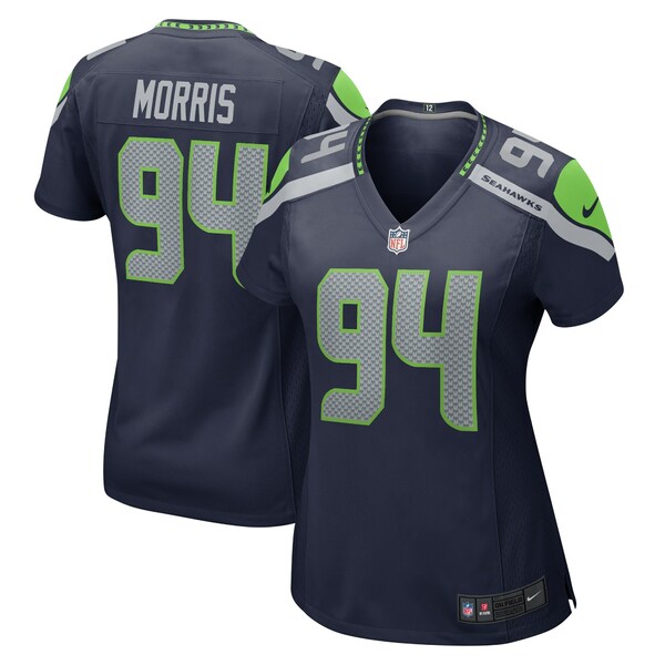 ナイキ レディース ユニフォーム トップス Mike Morris Seattle Seahawks Nike Women's Game Jersey College Navy