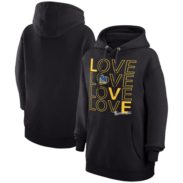 カールバンクス レディース パーカー スウェットシャツ アウター Golden State Warriors GIII 4Her by Carl Banks Women 039 s Basketball Love Fleece Pullover Hoodie Black