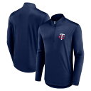 t@ieBNX Y WPbgu] AE^[ Minnesota Twins Fanatics Branded Quarterback QuarterZip Top Navy