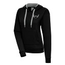 【送料無料】 アンティグア レディース パーカー・スウェットシャツ アウター Washington Capitals Antigua Women's Metallic Logo Victory Pullover Hoodie Black