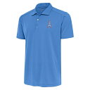 【送料無料】 アンティグア メンズ ポロシャツ トップス Houston Oilers Adult Throwback Logo Tribute Polo Powder Blue