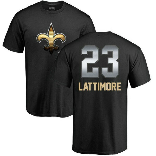 եʥƥ  T ȥåץ New Orleans Saints NFL Pro Line by Fanatics Branded Personalized Midnight Mascot TShirt Black