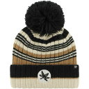 yz tH[eB[Zu fB[X Xq ANZT[ Ohio State Buckeyes '47 Women's Barista Cuffed Knit Hat with Pom Khaki