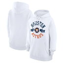 【送料無料】 カールバンクス レディース パーカー・スウェットシャツ アウター Houston Astros GIII 4Her by Carl Banks Women's City Graphic Pullover Hoodie White