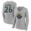 ̵ եʥƥ ǥ T ȥåץ Philadelphia Union Fanatics Branded Women's The Game Is Everything Personalized Any Name &Number Long Sleeve VNeck TShirt Heather Gray