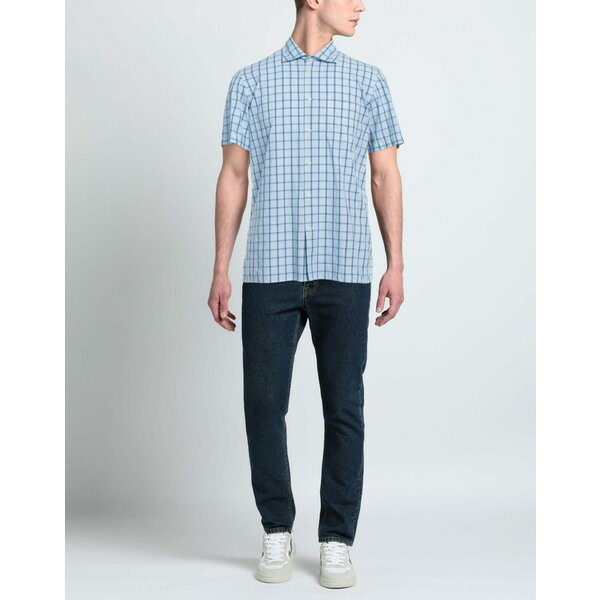 【送料無料】 マッシモ アルバ メンズ シャツ トップス Shirts Azure