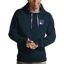 アンティグア メンズ パーカー・スウェットシャツ アウター New York Rangers Antigua Victory Pullover Hoodie Navy