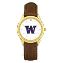 W[fB Y rv ANZT[ Washington Huskies Unisex Team Logo Leather Wristwatch -