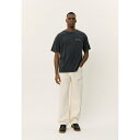 レ ドゥ メンズ サンダル シューズ BRETT WASHED - Basic T-shirt - licorice