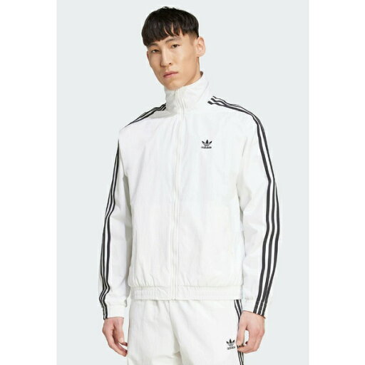 アディダスオリジナルス メンズ カジュアルパンツ ボトムス FIREBIRD TT - Training jacket - white black アディダスオリジナルス メンズ カジュアルパンツ ボトムス FIREBIRD TT - Training jacket - white black