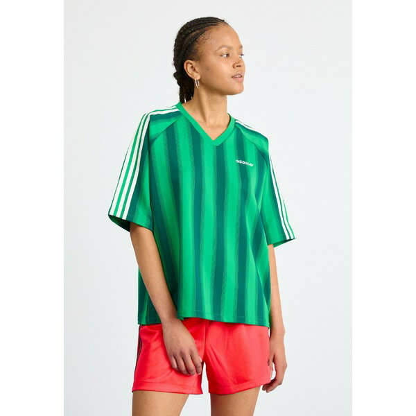 ǥꥸʥ륹 ǥ T ȥåץ LINEAR TEE - Print T-shirt - green