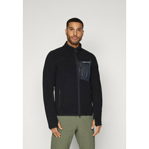 ピークパフォーマンス メンズ ジャケット&ブルゾン アウター ZIP JACKET - Fleece jacket - black