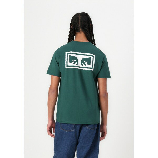 オベイ メンズ Tシャツ トップス EYES - Print T-shirt - rain forest