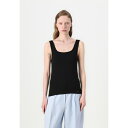 トミー ヒルフィガー レディース Tシャツ トップス SLIM SQUARE TANK - Top - black(4)