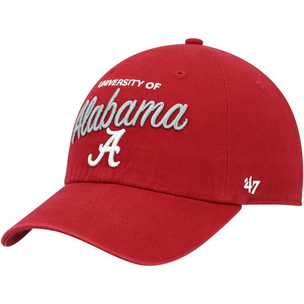 楽天astyフォーティーセブン レディース 帽子 アクセサリー Alabama Crimson Tide '47 Women's Phoebe Clean Up Adjustable Hat Crimson