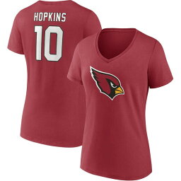 ファナティクス レディース Tシャツ トップス DeAndre Hopkins Arizona Cardinals Fanatics Branded Women's Player Icon Name & Number VNeck TShirt Cardinal