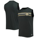 ニューエラ メンズ Tシャツ トップス New Orleans Saints New Era Brushed Sleeveless Tank Top Heathered Black