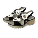 フライロンドン レディース ヒール シューズ TEWA573FLY Black/White(4)