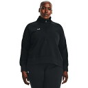 アンダーアーマー レディース パーカー・スウェットシャツ アウター Plus Size Rival Fleece 1/2 Zip Sweatshirt Blac...